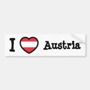 Österrike Flagga Bildekal