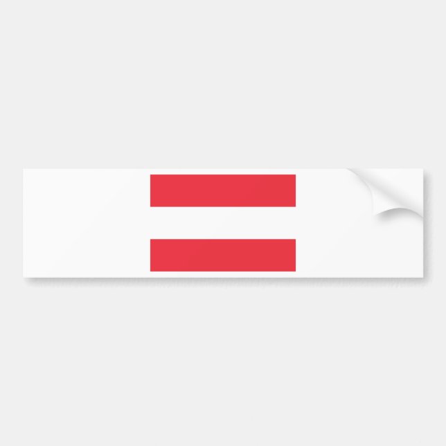 Österrike flagga bildekal (Framsidan)
