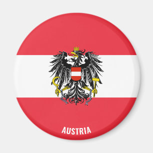 Österrike Flagga Charming Patriotic Magnet