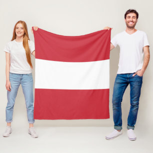 Österrike flagga fleecefilt