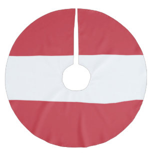 Österrike flagga julgransmatta borstad polyester