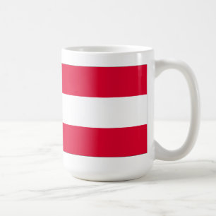 Österrike Flagga Kaffemugg