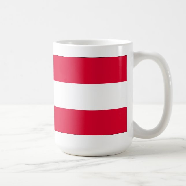 Österrike Flagga Kaffemugg (Höger)