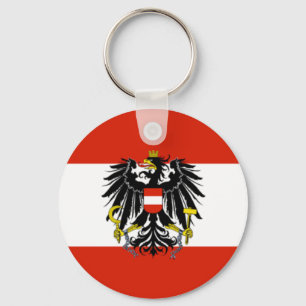 Österrike flagga Keychain Nyckelring