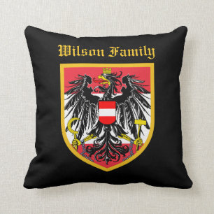 Österrike flagga kudde