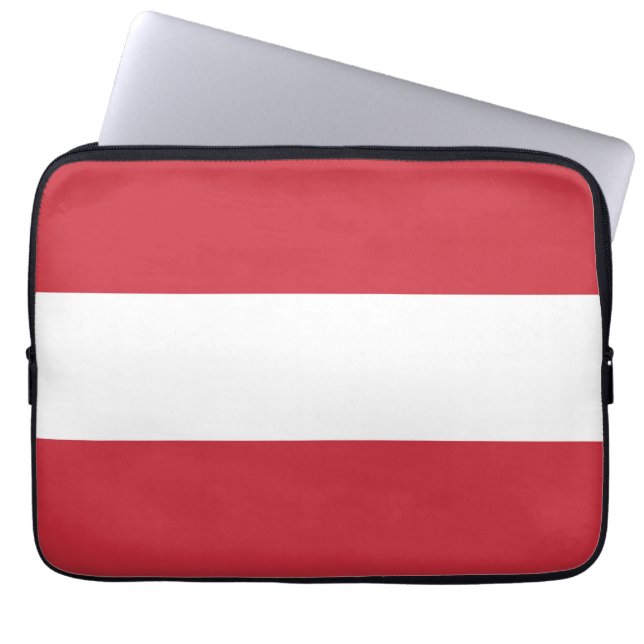 Österrike flagga laptop fodral (Framsidan)