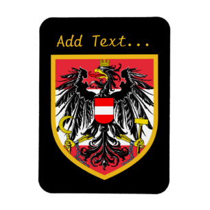 Österrike flagga magnet