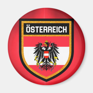Österrike flagga magnet