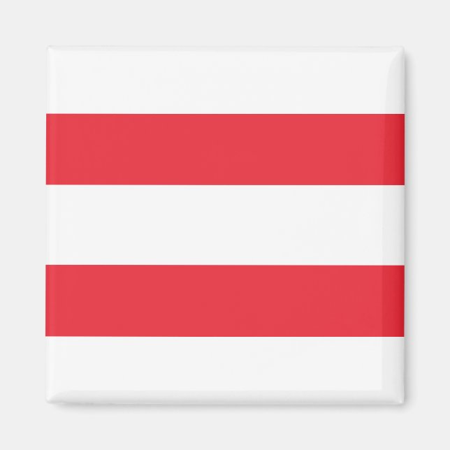 Österrike Flagga Magnet (Framsidan)