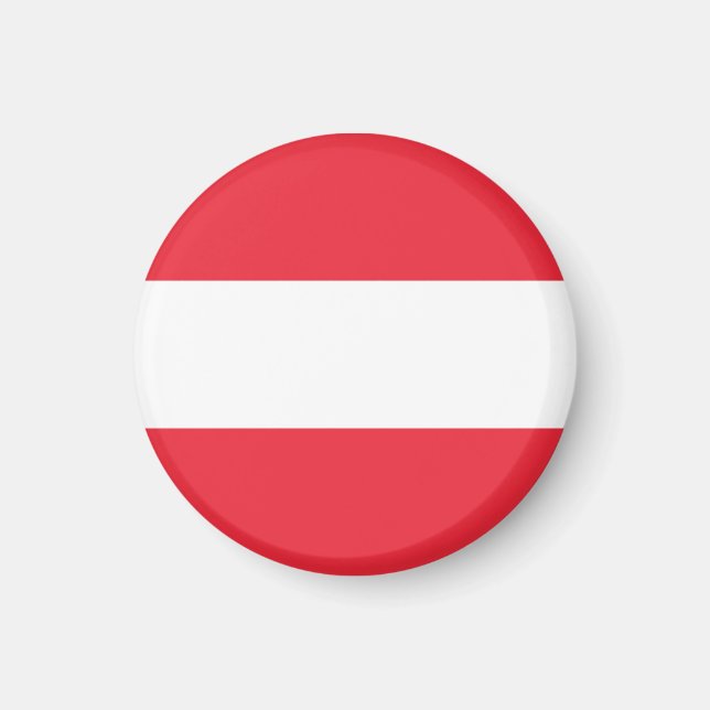 Österrike Flagga Magnet (Framsidan)