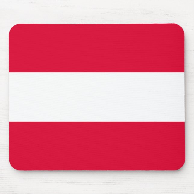 Österrike Flagga Musmatta (Framsidan)