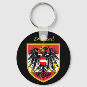Österrike flagga nyckelring