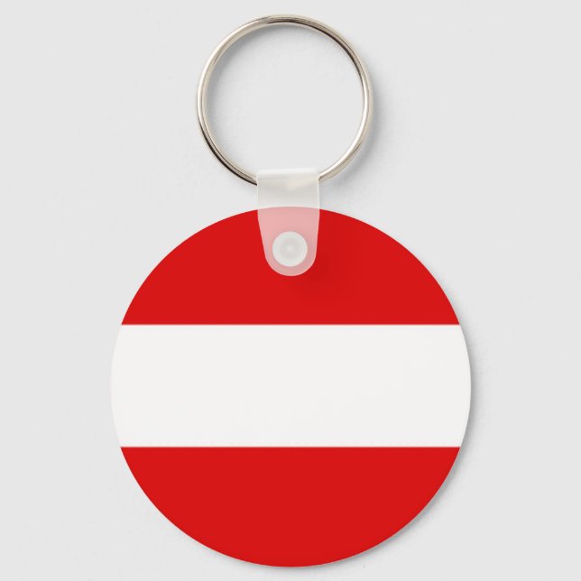 Österrike Flagga Nyckelring (Framsida)