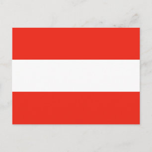 Österrike - Flagga / Österreich - flaggstat Vykort