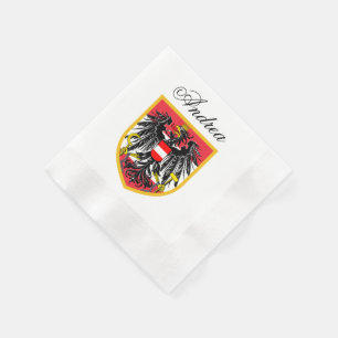 Österrike flagga pappersservett