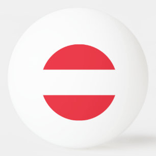 Österrike Flagga Pingisboll
