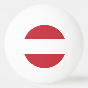 Österrike flagga pingisboll