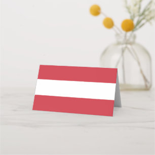 Österrike flagga placeringskort