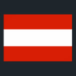 Österrike Flagga Poster<br><div class="desc">Österrike Flagga Poster</div>