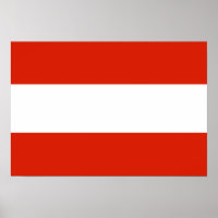 Österrike Flagga Poster