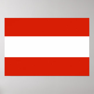 Österrike Flagga Poster