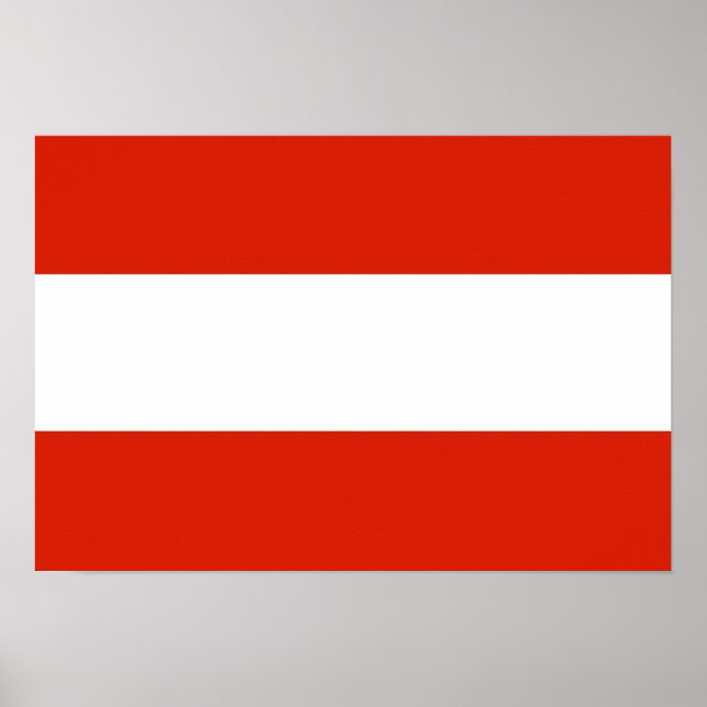 Österrike Flagga Poster (Framsidan)