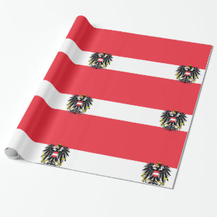 Österrike Flagga Presentpapper