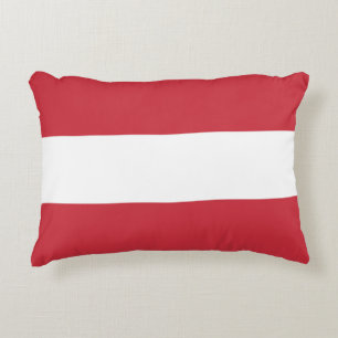 Österrike flagga prydnadskudde