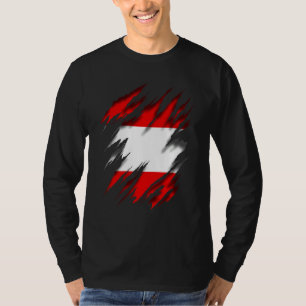Österrike Flagga T Shirt