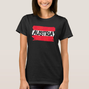 Österrike Flagga T Shirt