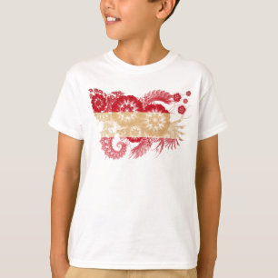 Österrike flagga t-shirt