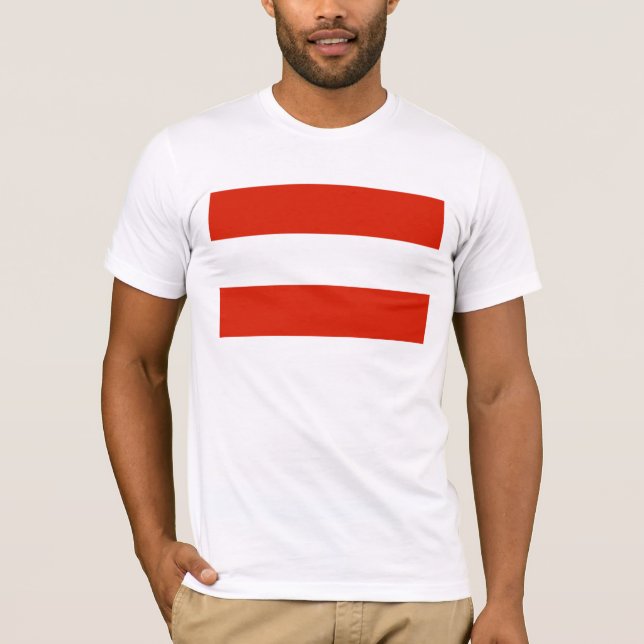 Österrike flagga t-shirt (Framsida)
