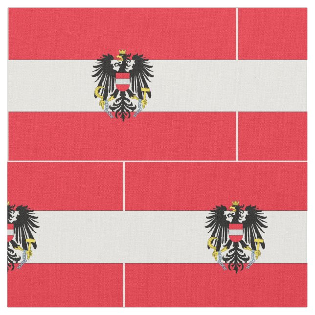 Österrike flagga tyg (Närbild)