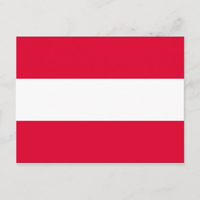 Österrike Flagga Vykort (Framsida)
