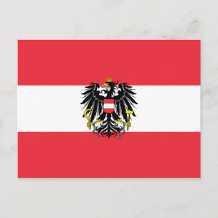 Österrike Flagga Vykort
