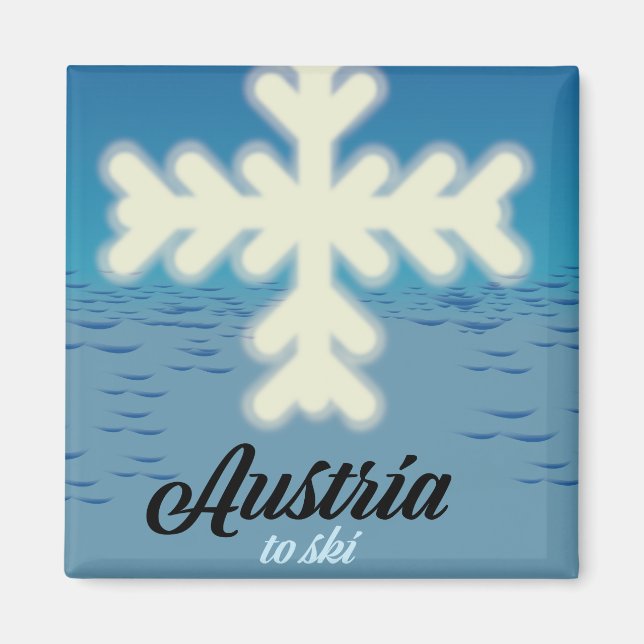 Österrike för att åka skidor magnet (Framsidan)