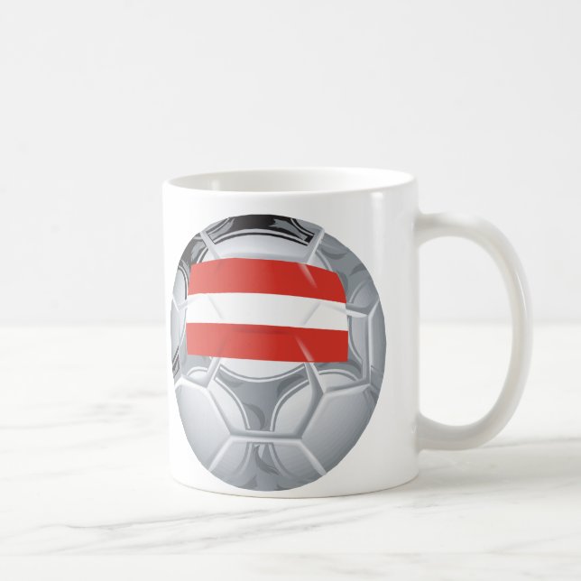 Österrike fotboll kaffemugg (Höger)