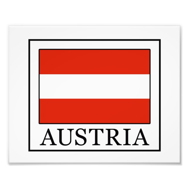 Österrike Fototryck (Framsidan)