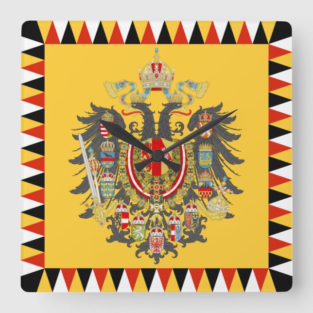 Österrike Fyrkantig Klocka (Framsida)