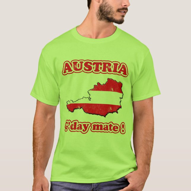 Österrike - G'day kompis! T-shirt (Framsida)