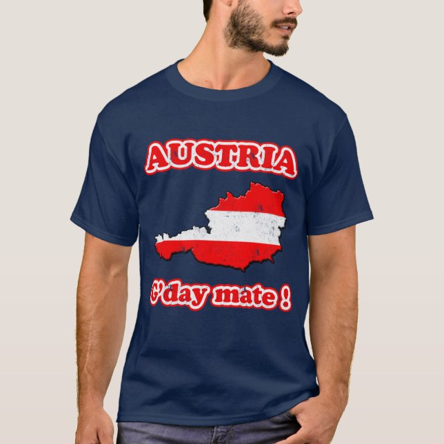 Österrike - G'day kompis! T-shirt (Framsida)