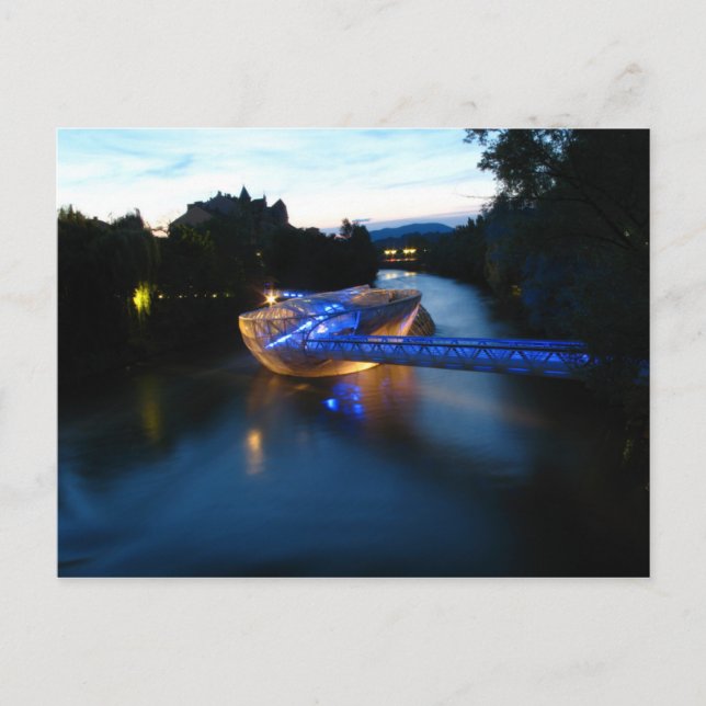 Österrike - Graz - Murinsel Vykort (Framsida)