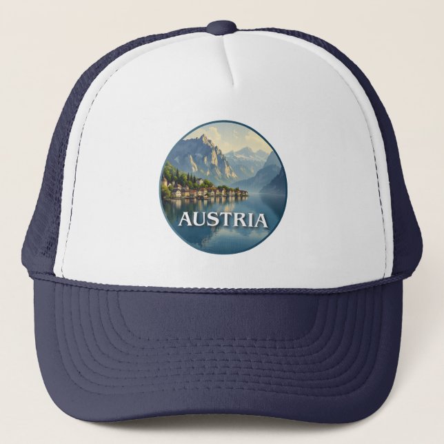 Österrike Hallstatt Europeiska unionen Keps (Framsida)