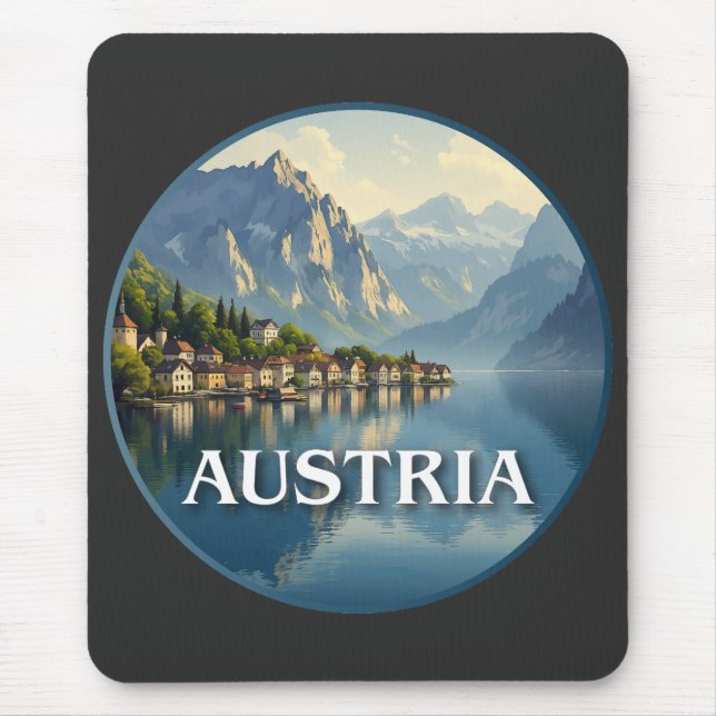 Österrike Hallstatt Europeiska unionen Musmatta (Framsidan)