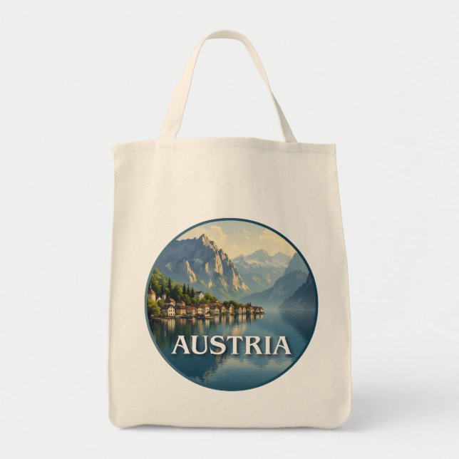 Österrike Hallstatt Europeiska unionen Tygkasse (Framsidan)