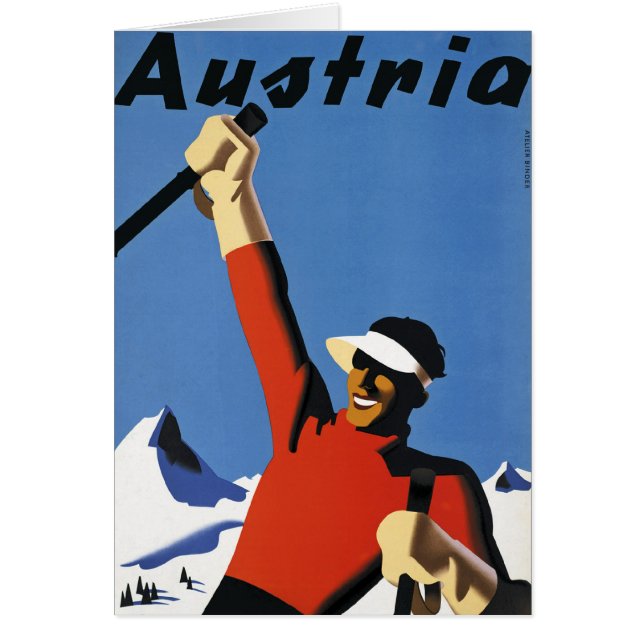 Österrike Hälsningskort (Framsidan)