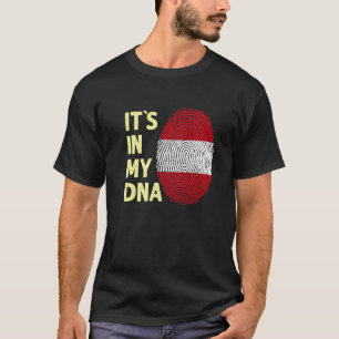 Österrike i mitt danska österrikiska Flagga Österr T Shirt