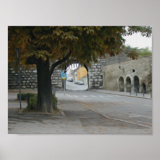 Österrike i olja poster (Framsidan)