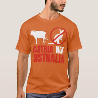 Österrike Inte Australien Kangaroos Funny Pun T Shirt