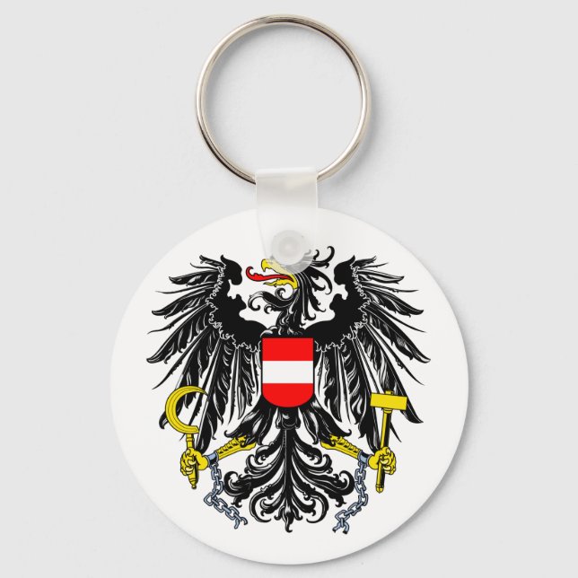 Österrike Jackar Arm Keychain Nyckelring (Framsida)
